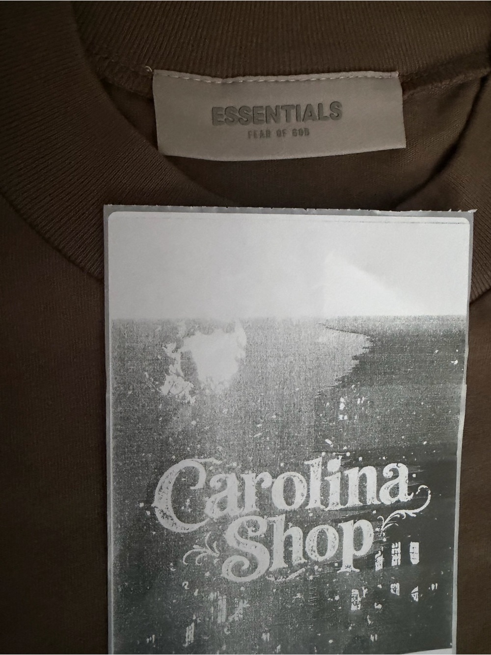 Fear of God Essentials WOOD Tee & Shorts SET 🪵 - Picture 5 of 15